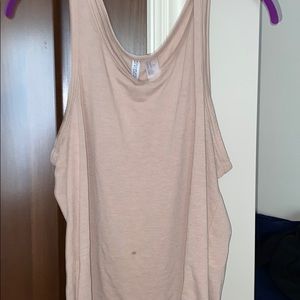 Cream/Light Pink Tank Top